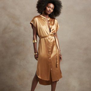 Banana Republic Serenade Silk Shirtdress